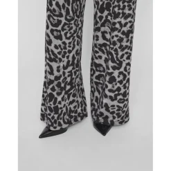 Pantalon ample à imprimé léopard Leoa gris Anya