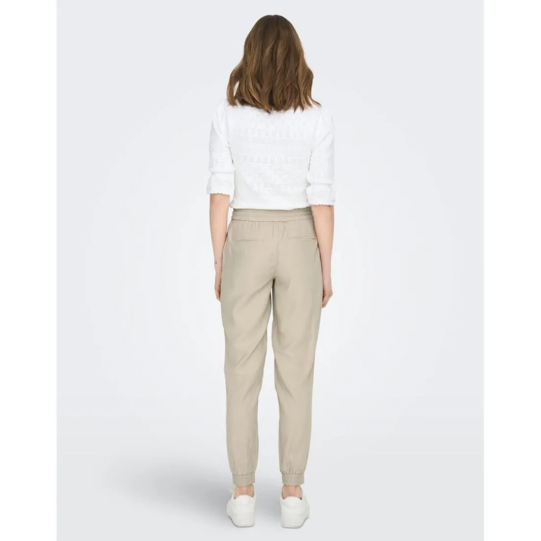 Pantalon beige en viscose