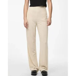 Pantalon beige ficelle en viscose Vinsty Liz