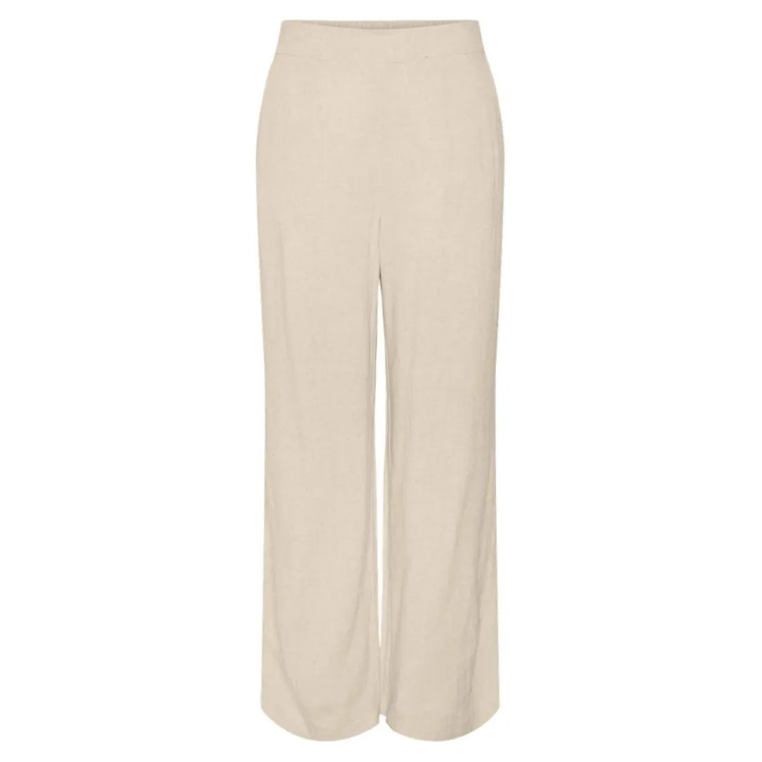 Pantalon beige ficelle en viscose Vinsty Liz
