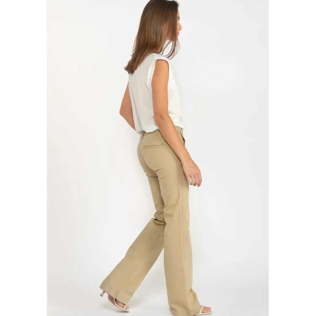 Pantalon bootcut JOELLE vert