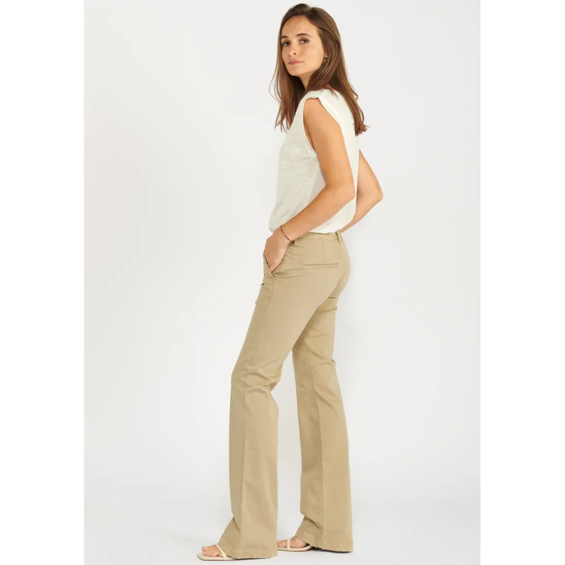 Pantalon bootcut JOELLE vert
