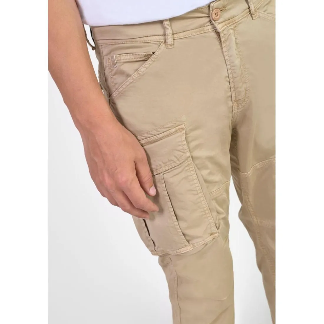 Pantalon cargo AARON beige Ezra