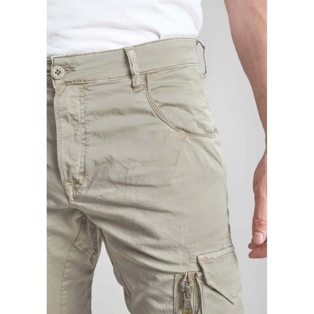 Pantalon cargo ALBAN gris Milo