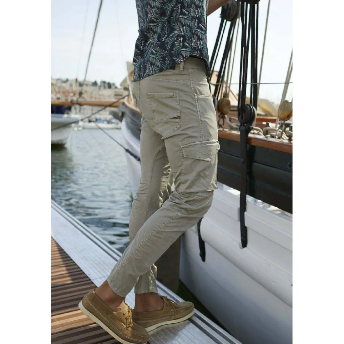 Pantalon cargo ALBAN gris Milo