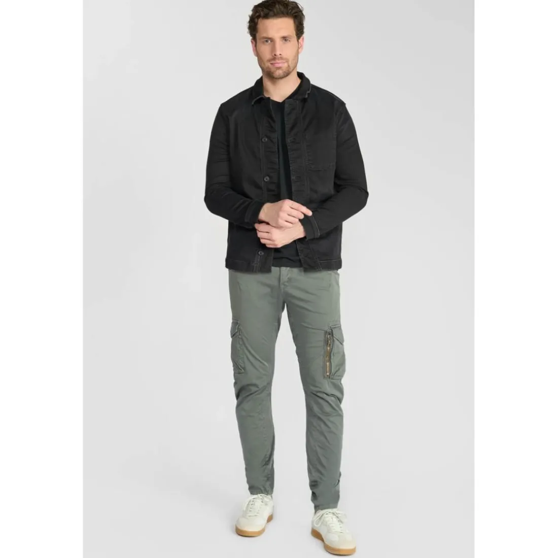 Pantalon cargo ALBAN gris Tom en coton