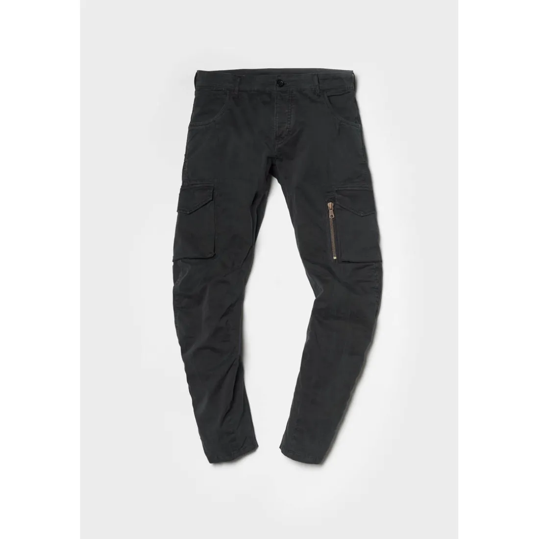 Pantalon cargo Alban noir en coton