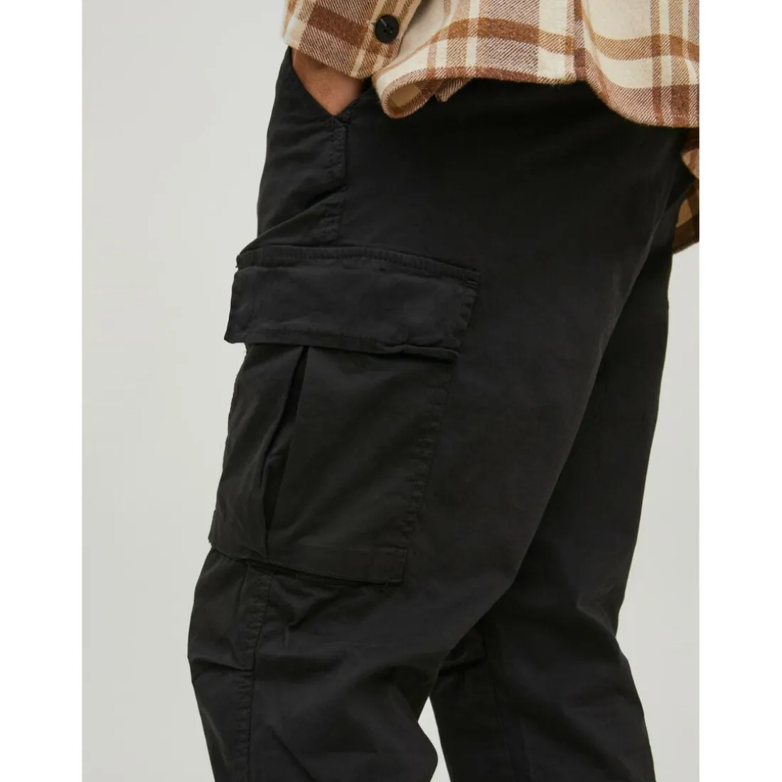 Pantalon cargo Carrot Fit Noir en coton