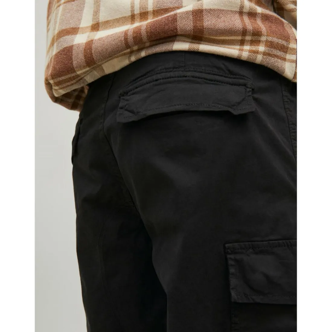 Pantalon cargo Carrot Fit Noir en coton