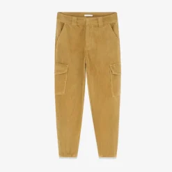 Pantalon cargo en velours cappuccino