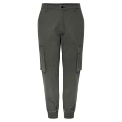 Pantalon cargo gris en coton Juno