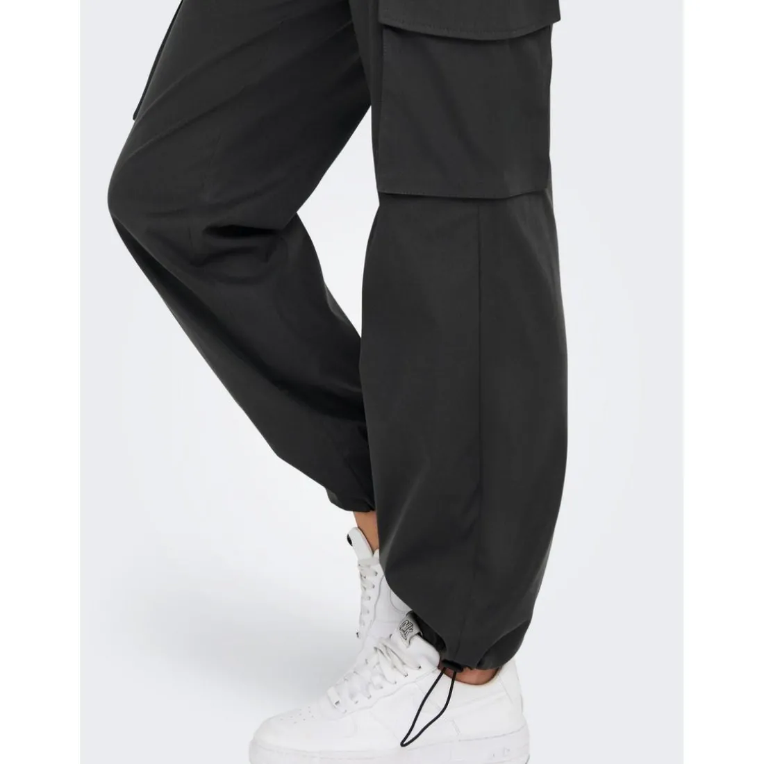Pantalon cargo gris en coton Wren