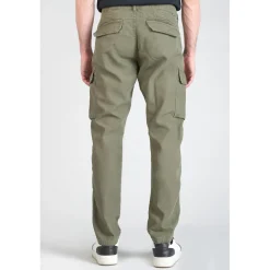 Pantalon cargo pour homme Sami vert en coton
