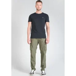 Pantalon cargo pour homme Sami vert en coton