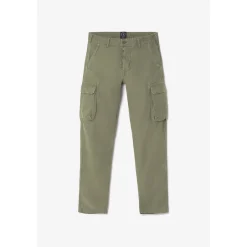 Pantalon cargo pour homme Sami vert en coton