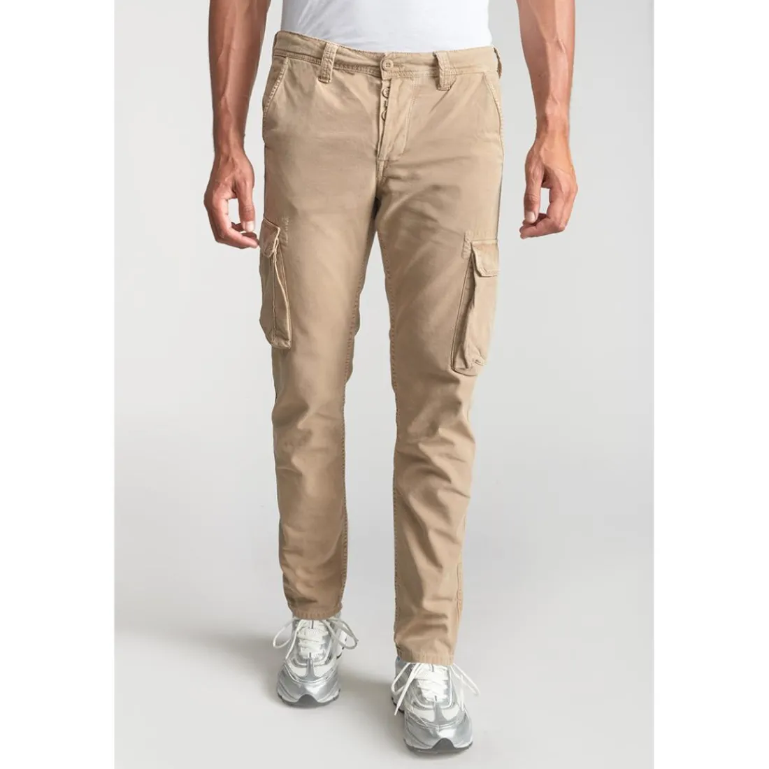 Pantalon cargo SAMI beige Tate en coton