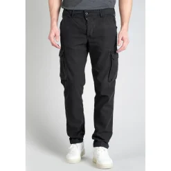 Pantalon cargo SAMI noir en coton