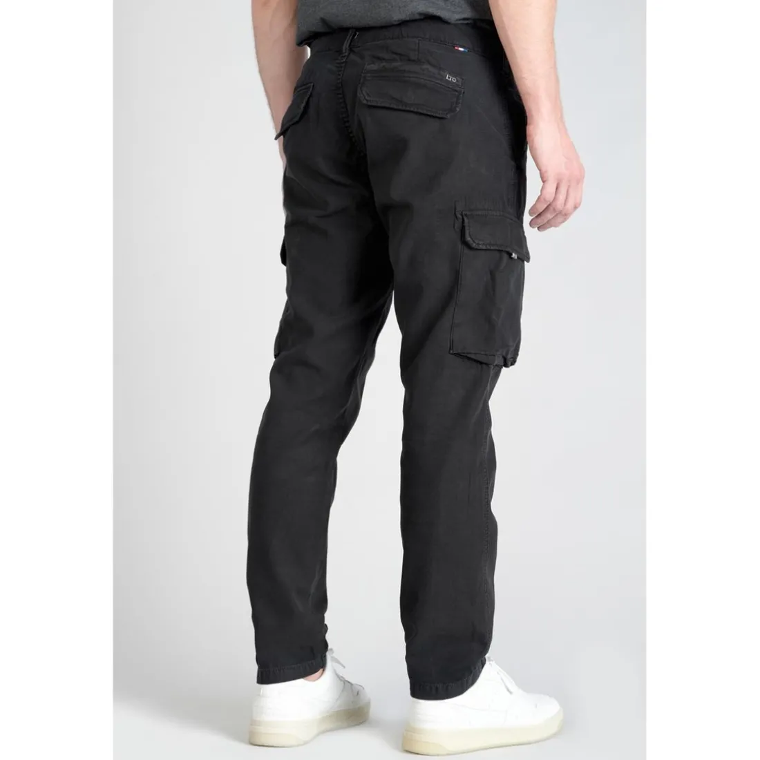 Pantalon cargo SAMI noir en coton