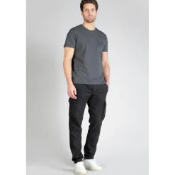 Pantalon cargo SAMI noir en coton