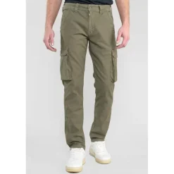 Pantalon cargo SIVAN kaki Vic en coton