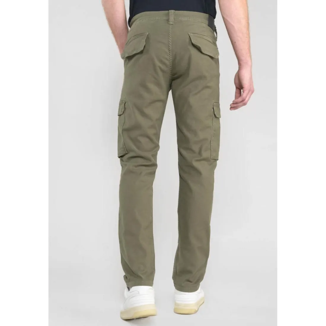 Pantalon cargo SIVAN kaki Vic en coton