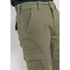 Pantalon cargo SIVAN kaki Vic en coton