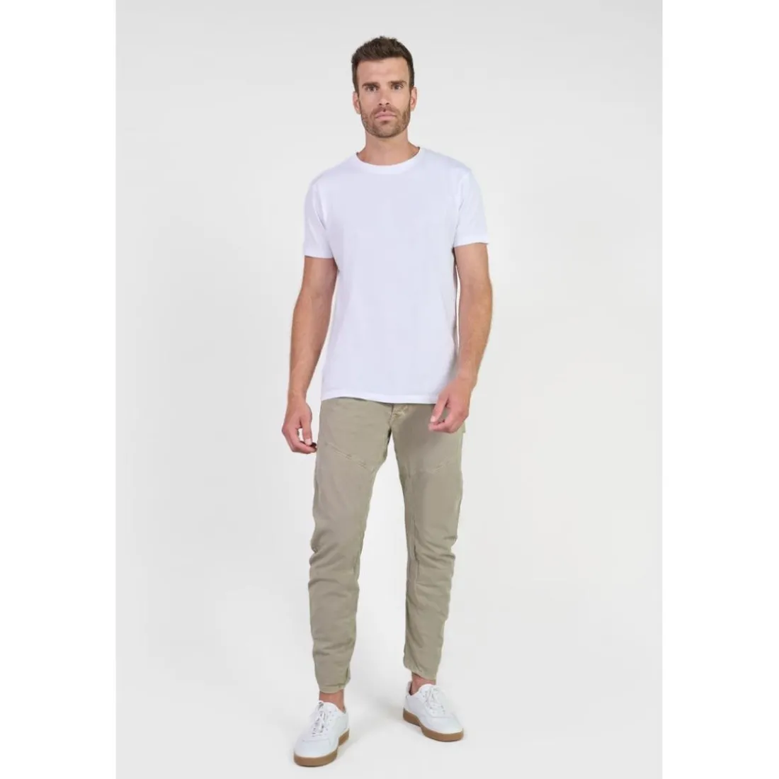 Pantalon carotte ALBE kaki Will