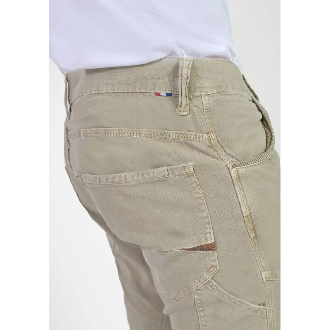 Pantalon carotte ALBE kaki Will