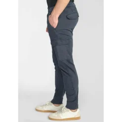 Pantalon carotte KOGE bleu Ian en coton