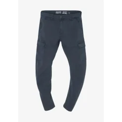 Pantalon carotte KOGE bleu Ian en coton