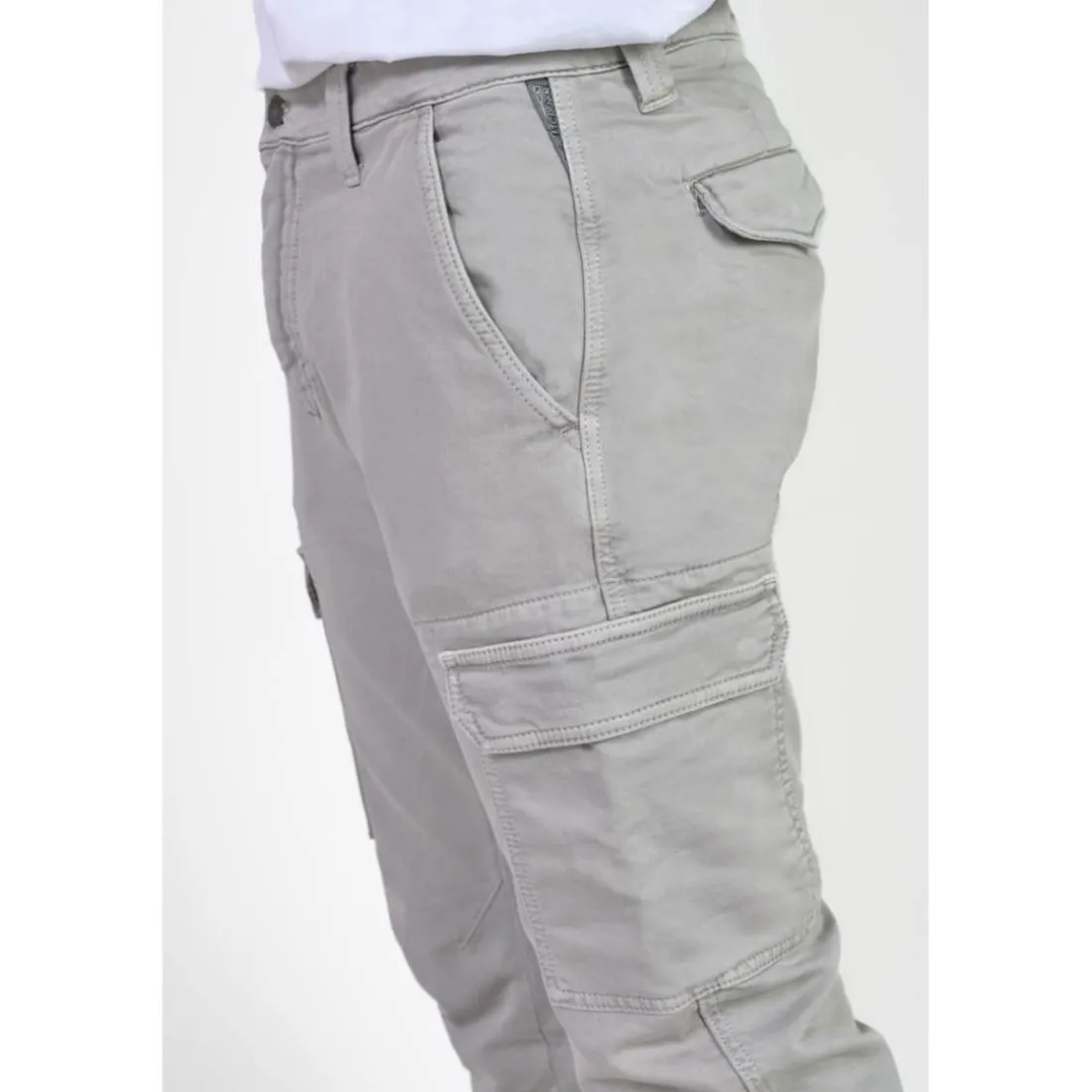 Pantalon carotte KOGE gris Lance