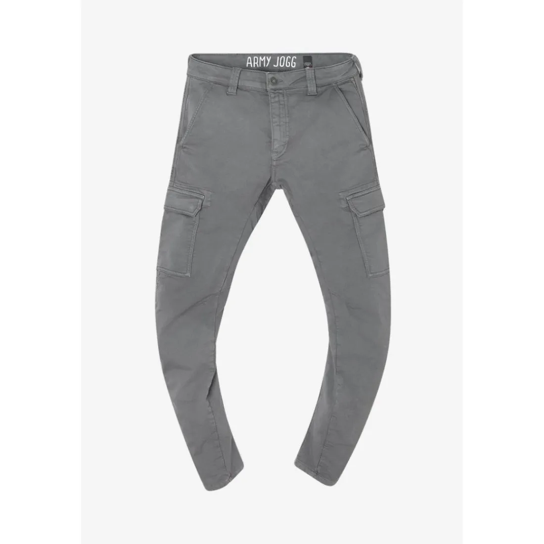 Pantalon carotte KOGE gris Ray en coton