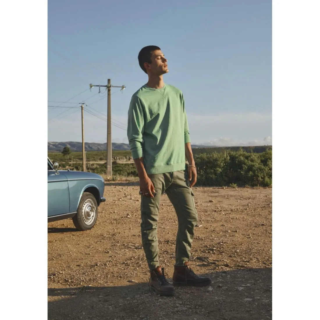 Pantalon carotte KOGE kaki Sal