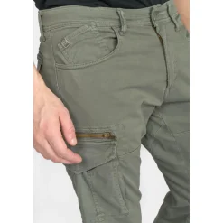 Pantalon carotte KUROO gris Moe en coton
