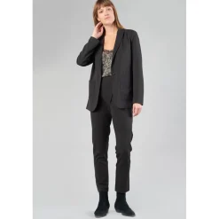 Pantalon carotte LIVIA noir