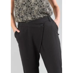 Pantalon carotte LIVIA noir