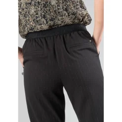 Pantalon carotte LIVIA noir