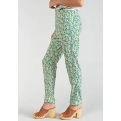 Pantalon carotte RANI bleu