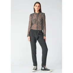 Pantalon carotte ZEFIRA noir