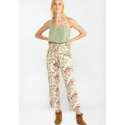 Pantalon carotteERIDA blanc