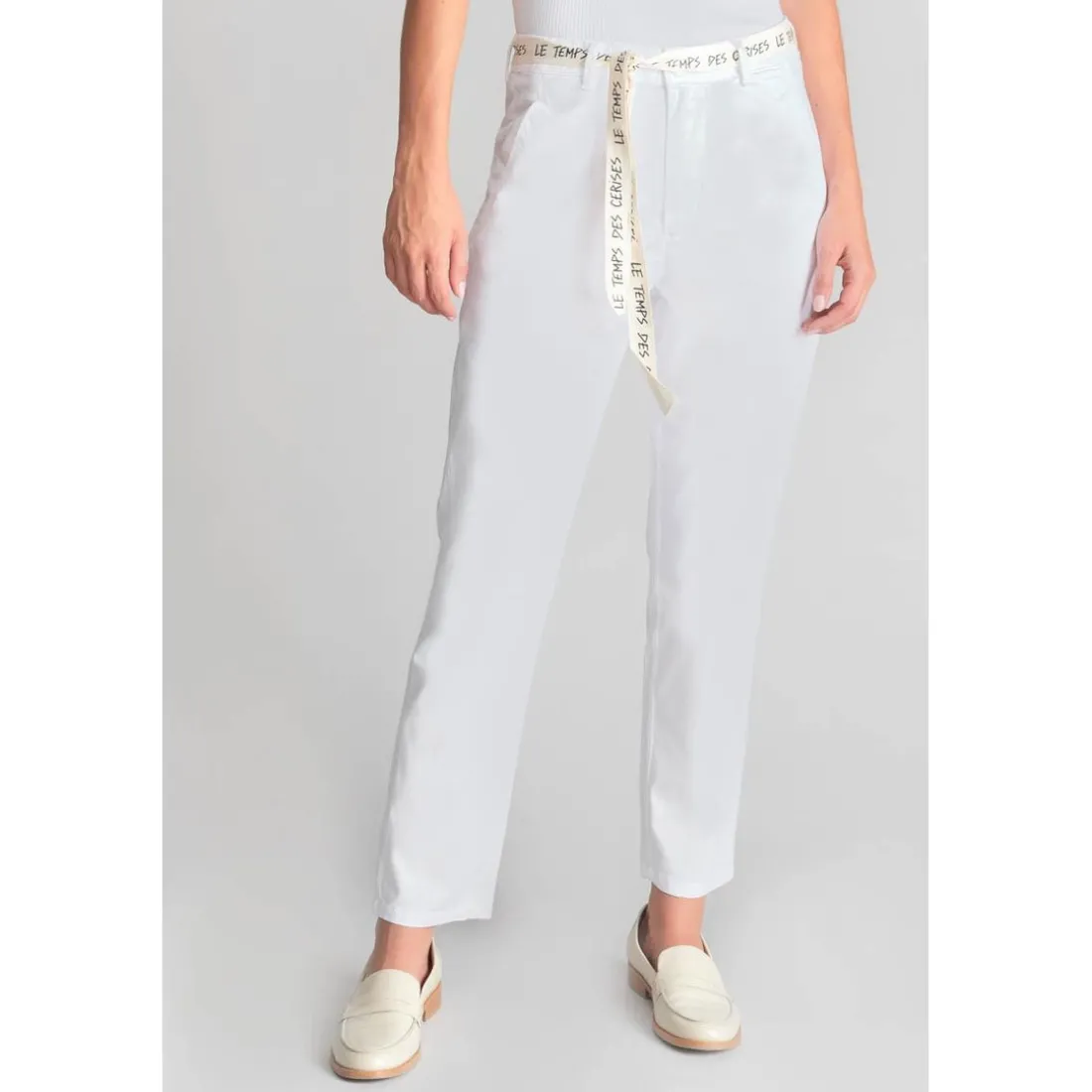 Pantalon chino ARLO blanc