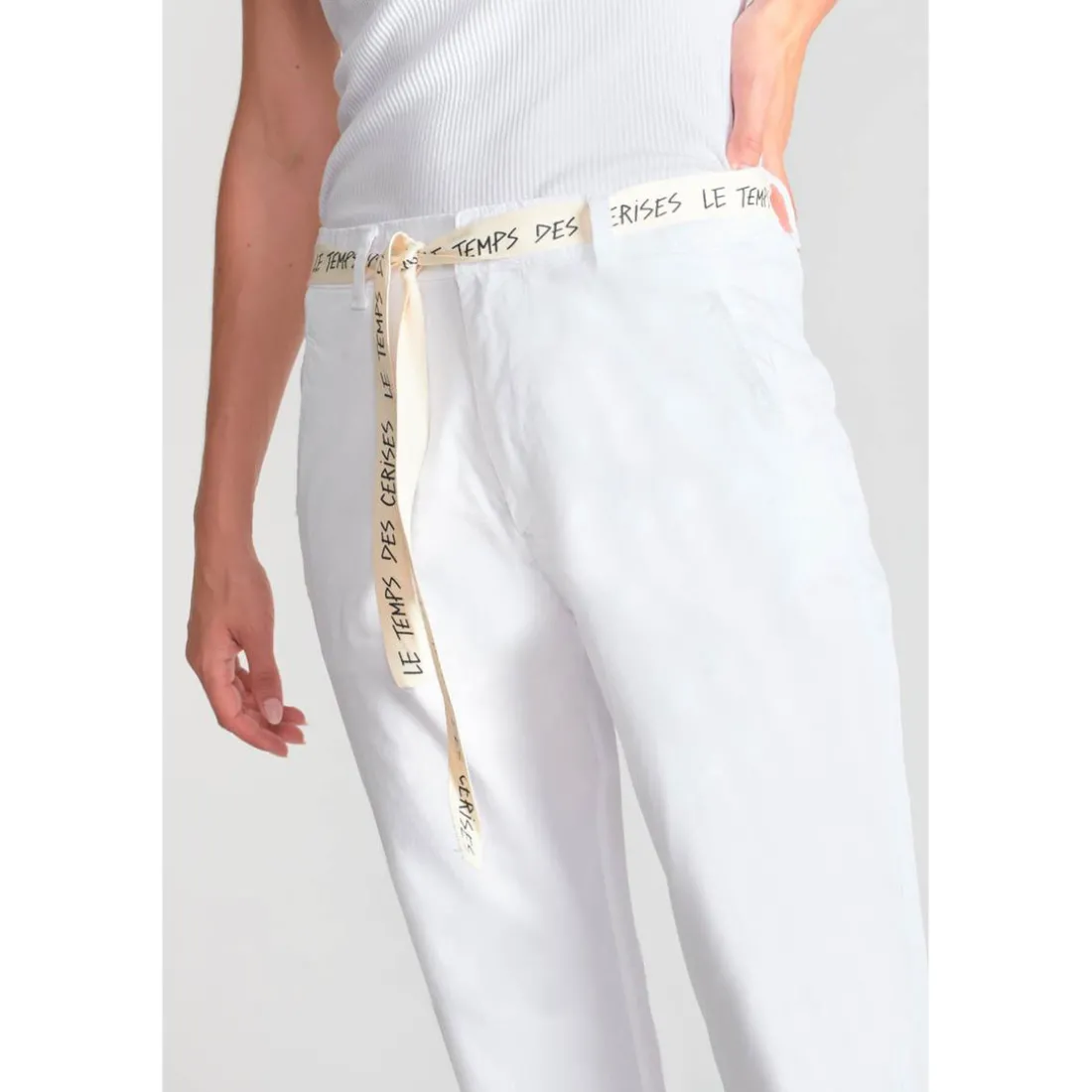 Pantalon chino ARLO blanc