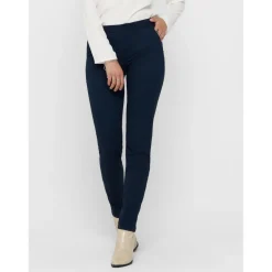 Pantalon chino bleu en coton Dee