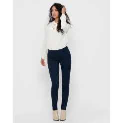 Pantalon chino bleu en coton Dee