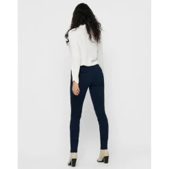 Pantalon chino bleu en coton Dee