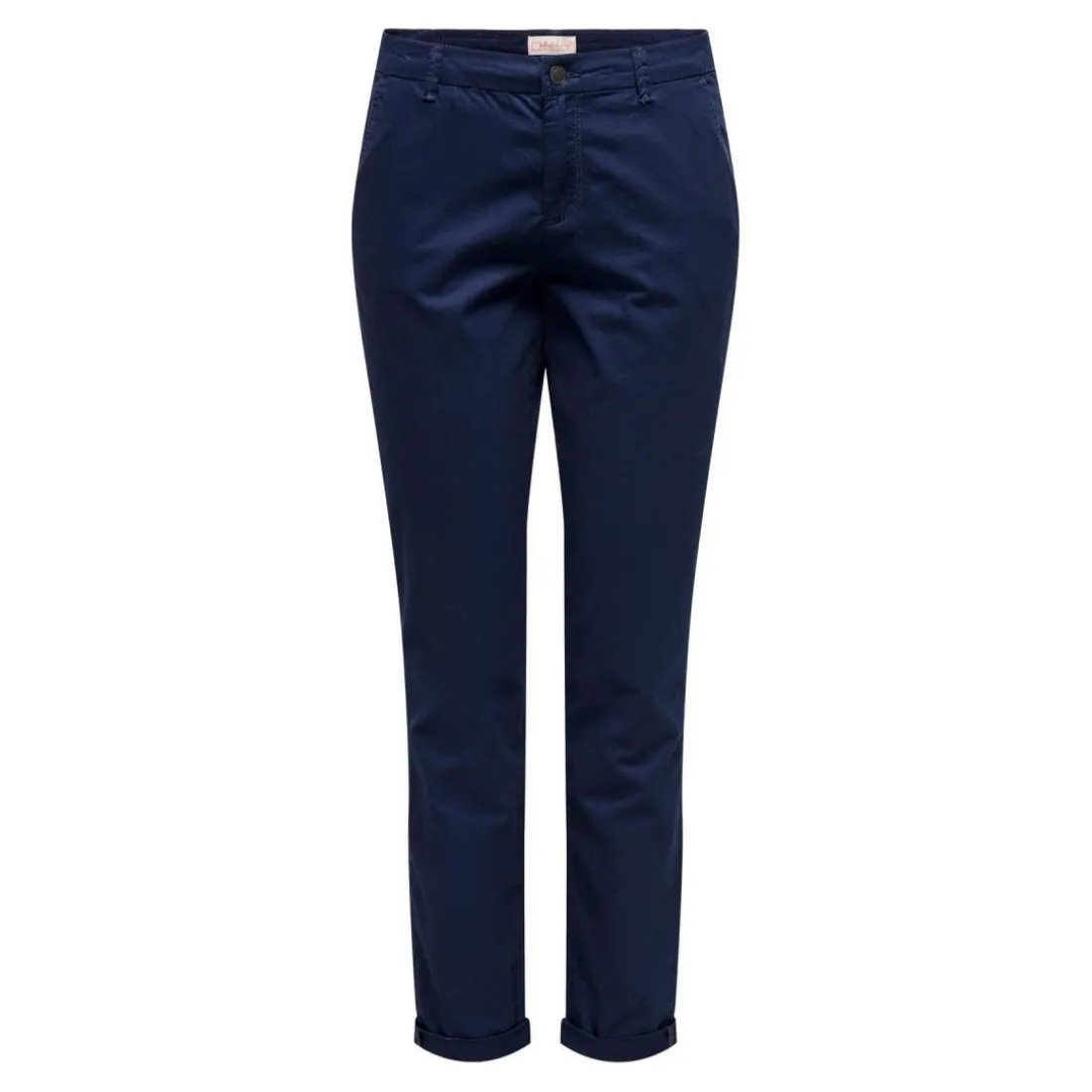 Pantalon chino bleu en coton Dee