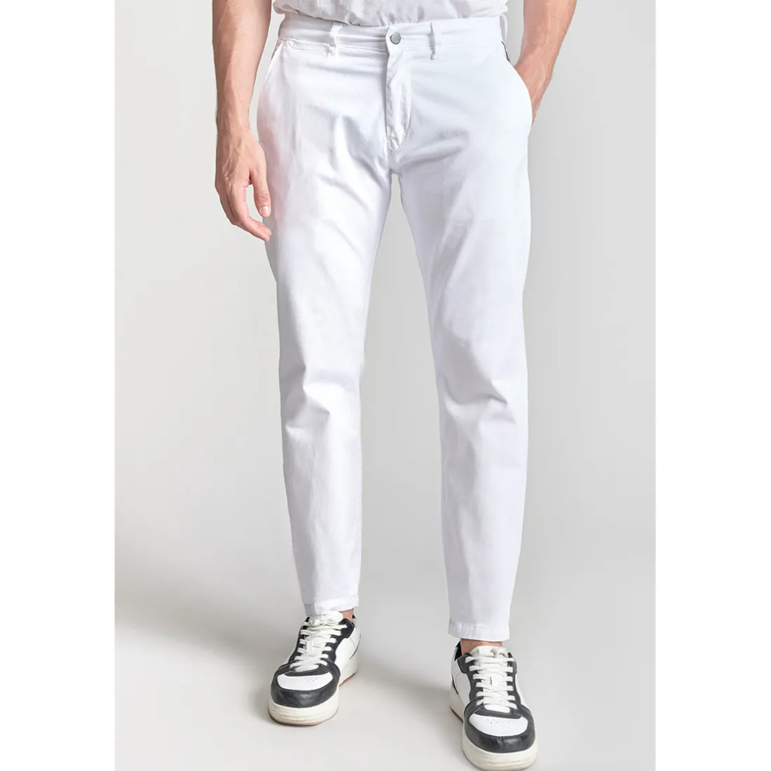 Pantalon chino CESAR blanc