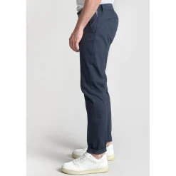 Pantalon chino CESAR bleu marine en coton