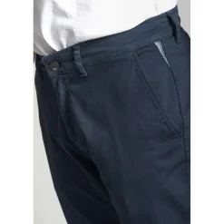 Pantalon chino CESAR bleu marine en coton
