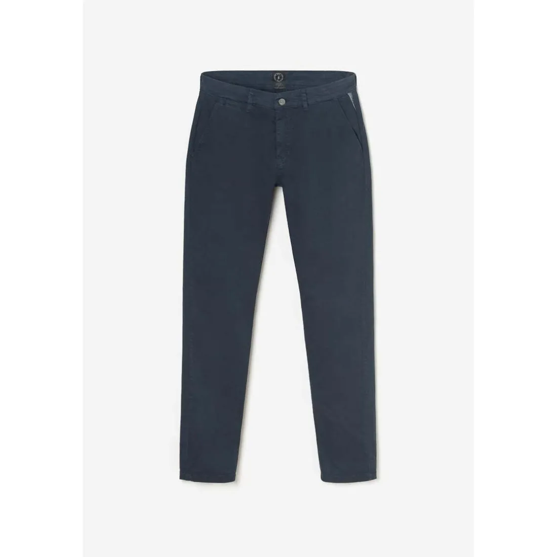 Pantalon chino CESAR bleu marine en coton